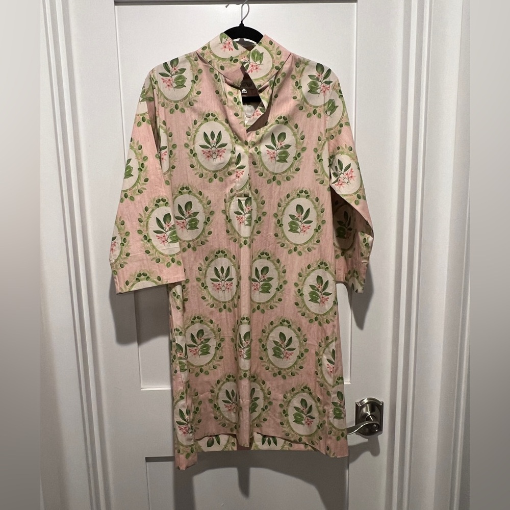 Holly Shae small /Medium Pink Floral Print Shift Arden dress - Picture 2 of 6